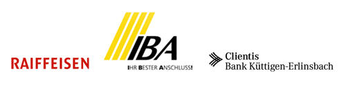 Unsere Hauptsponsoren: Raiffeisenbank Erlinsbach, IBAarau AG und Clientis Bank K�ttigen-Erlinsbach